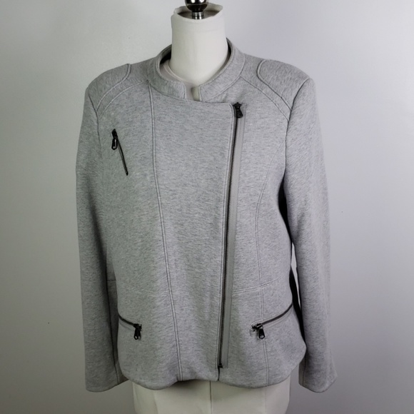 GAP Factory Jackets & Blazers - Gap Sweatshirt  Moto Jacket w/ Zipper Accents, XL
